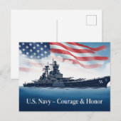 Veteranendag - Eer iedereen die heeft gediend Briefkaart (Voorkant / Achterkant)