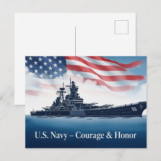 Veteranendag - Eer iedereen die heeft gediend Briefkaart (Voorkant / Achterkant)