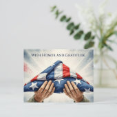 Veteranendag - Eer iedereen die heeft gediend Briefkaart (Staand voorkant)