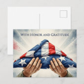 Veteranendag - Eer iedereen die heeft gediend Briefkaart (Voorkant / Achterkant)