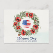 Veteranendag - Eer iedereen die heeft gediend Briefkaart (Voorkant)