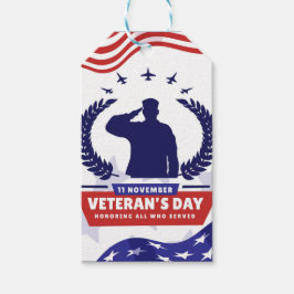Veteranendag - Eer iedereen die heeft gediend Cadeaulabel