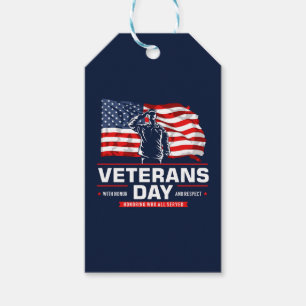 Veteranendag - Eer iedereen die heeft gediend Cadeaulabel