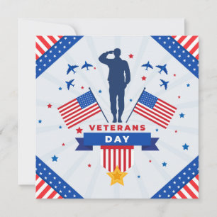 Veteranendag - Eer iedereen die heeft gediend Feestdagenkaart