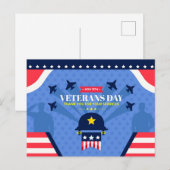 Veteranendag - Eer iedereen die heeft gediend Feestdagenkaart (Voorkant / Achterkant)