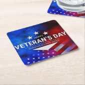 Veteranendag - Eer iedereen die heeft gediend Kartonnen Onderzetters (Schuin)