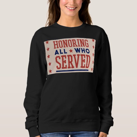 Veteranendag Eer iedereen die heeft gediend met br Trui (Voorkant)