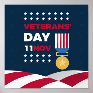 Veteranendag - Eer iedereen die heeft gediend Poster