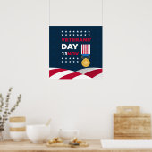 Veteranendag - Eer iedereen die heeft gediend Poster (Keuken)