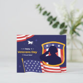 Veteranendag Feestdagenkaart (Staand voorkant)