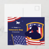 Veteranendag Feestdagenkaart (Voorkant / Achterkant)