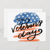 Veteranendag Feestdagenkaart (Voorkant / Achterkant)