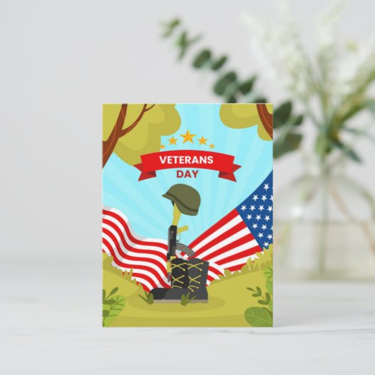 Veteranendag Feestdagenkaart (Staand voorkant)