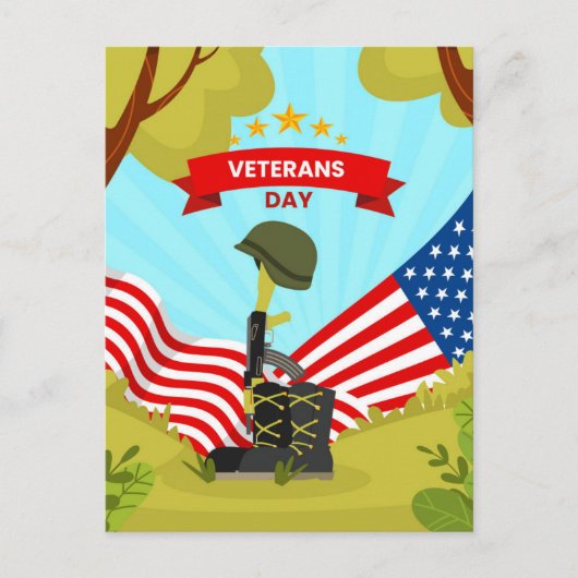 Veteranendag Feestdagenkaart (Voorkant)