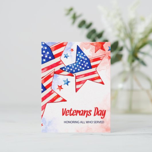 Veteranendag Feestdagenkaart (Staand voorkant)