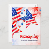 Veteranendag Feestdagenkaart (Voorkant / Achterkant)