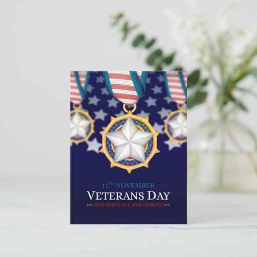 Veteranendag Feestdagenkaart (Staand voorkant)