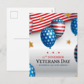 Veteranendag Feestdagenkaart (Voorkant / Achterkant)