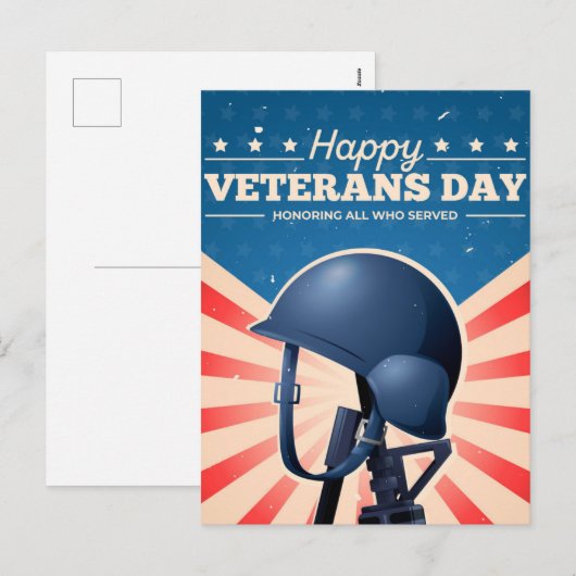 Veteranendag Feestdagenkaart (Voorkant / Achterkant)