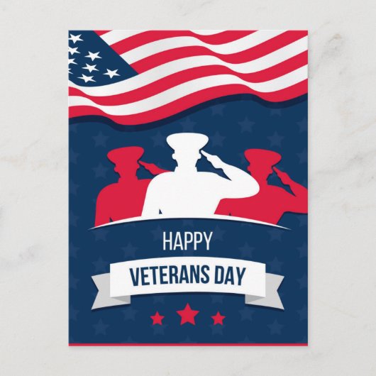 Veteranendag Feestdagenkaart (Voorkant)