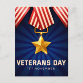 Veteranendag Feestdagenkaart (Voorkant)