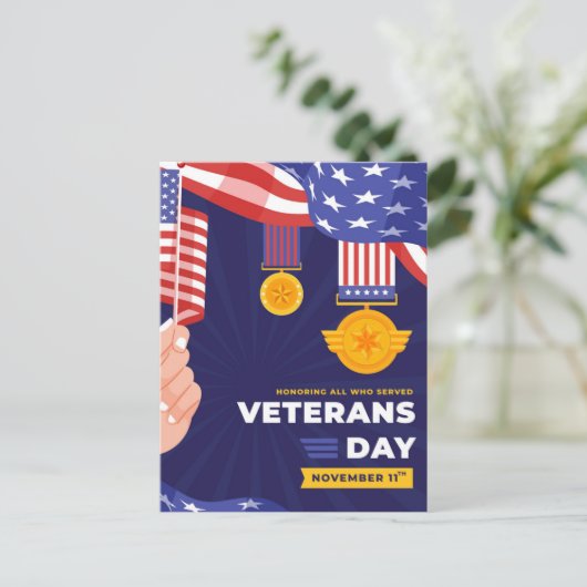 Veteranendag Feestdagenkaart (Staand voorkant)