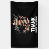 Veteranendag - Hartelijk dank voor uw service Spandoek (Verticaal)