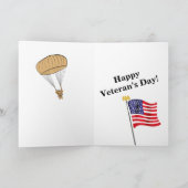 Veteranendag in de lucht feestdagen kaart (Binnen)