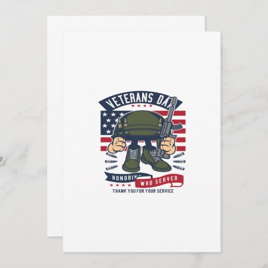 Veteranendag Kaart (Voorkant / Achterkant)