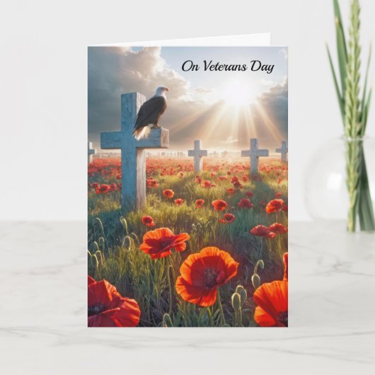 Veteranendag Kale Adelaar op Militair Kruis Kaart (Voorkant)