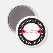 Veteranendag - Magneet (Voorkant / Achterkant)