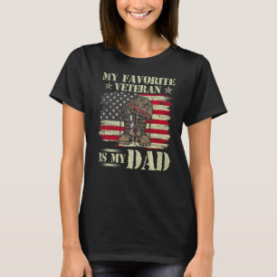 Veteranendag Mijn favoriete veteraan is mijn vader T-shirt