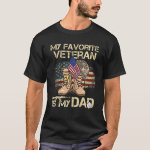Veteranendag Mijn favoriete veteraan is mijn vader T-shirt