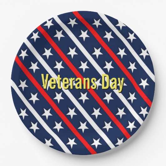 Veteranendag Papieren Bordje (Voorkant)