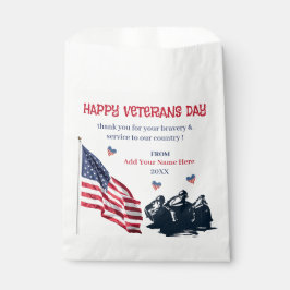 Veteranendag Patriotic USA Vlag Dank je wel Bedankzakje