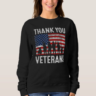 Veteranendag Patriottische Amerikaanse vlag Hartel Trui