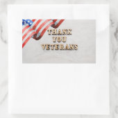 Veteranendag Rechthoekige Sticker (Tas)