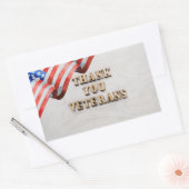 Veteranendag Rechthoekige Sticker (Envelop)