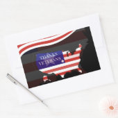 Veteranendag Rechthoekige Sticker (Envelop)