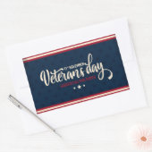 Veteranendag Rechthoekige Sticker (Envelop)