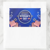 Veteranendag Rechthoekige Sticker (Tas)