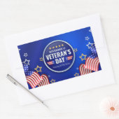 Veteranendag Rechthoekige Sticker (Envelop)