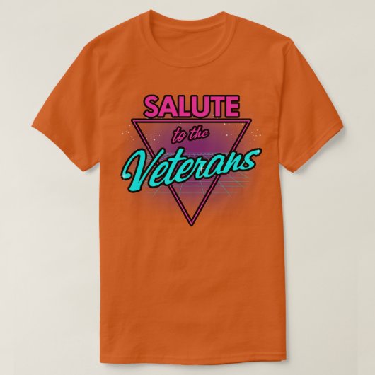 Veteranendag Retro 80s RAD Militaire Dienstverlene T-shirt (Design voorkant)