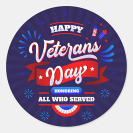 Veteranendag Ronde Sticker