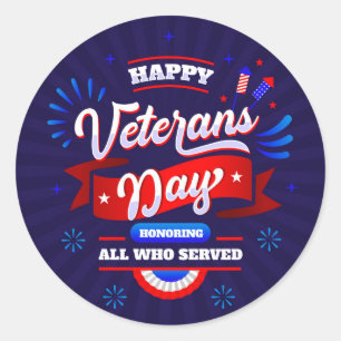 Veteranendag Ronde Sticker