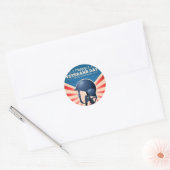 Veteranendag Ronde Sticker (Envelop)