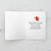 Veteranendag Soldaat in een Poppy Field Kaart (Binnen)