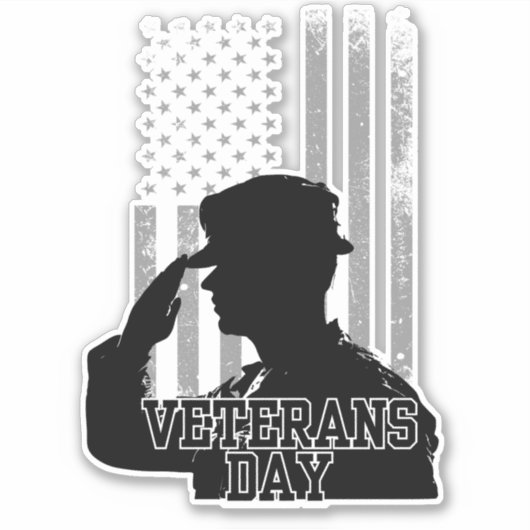 Veteranendag Sticker (Voorkant)