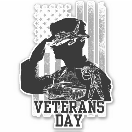 Veteranendag Sticker (Voorkant)