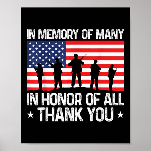 Veteranendag ter ere van alle Veteranendag Poster (Voorkant)